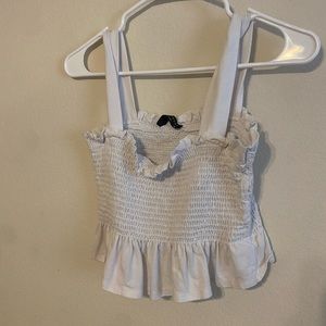 White crop top